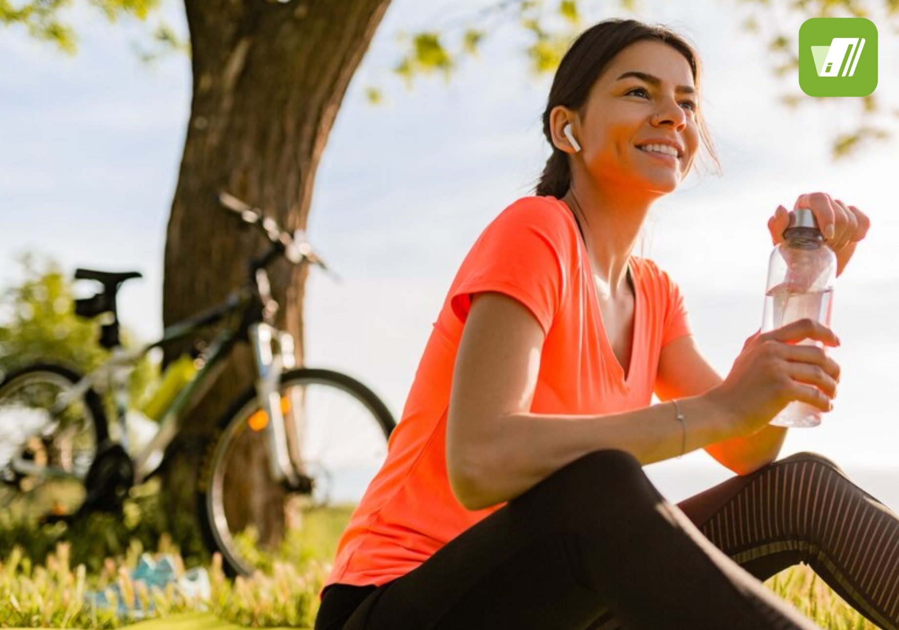 Mujer con estilo de vida saludable 